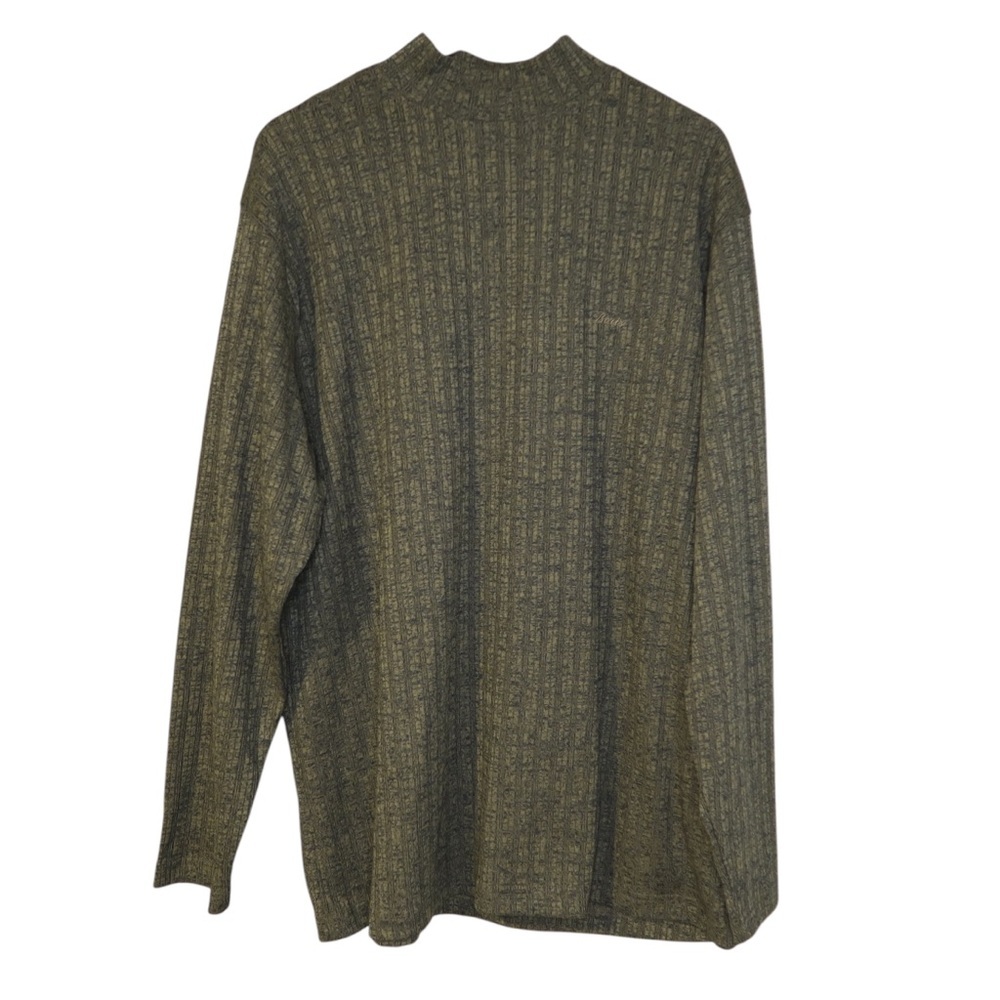 Boris Sweater‎ Grandpa Lounge Layering Mockneck Casual Green Pullover Italy